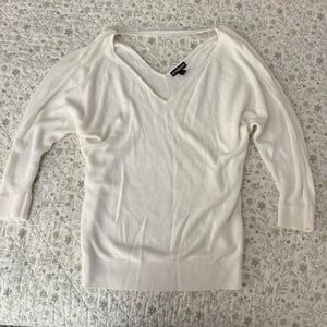 Express white V-Neck Sweater/Top
